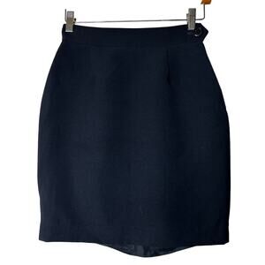 Moschino Couture Skirt Size 6 100% Wool Mini Pencil Straight Designer‎ Classic